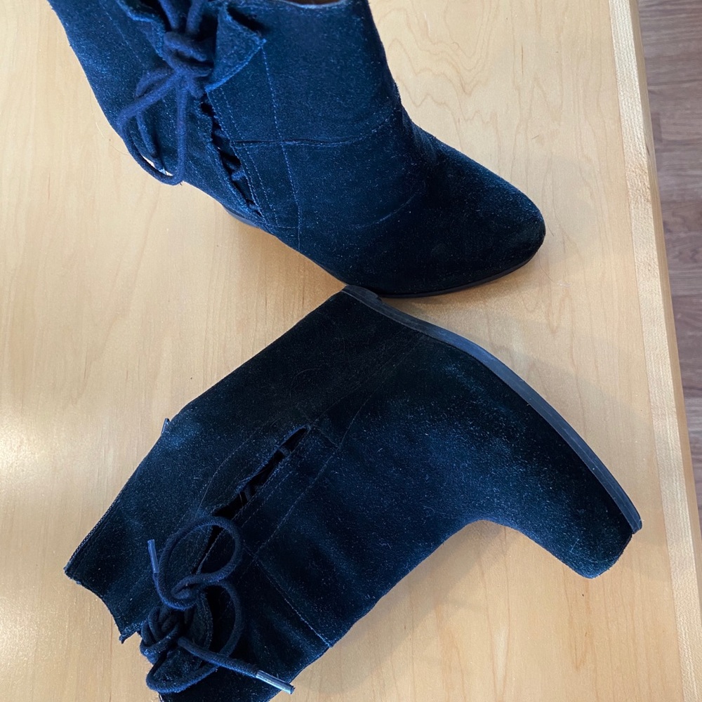 Black Platform boots from Sacks 5th Avenue.